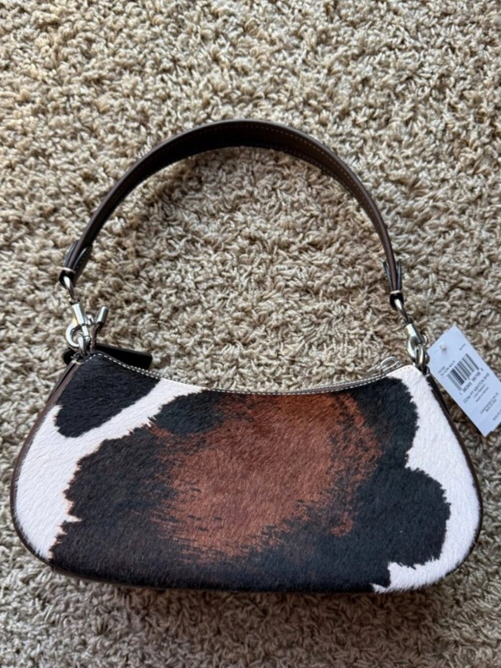 coach Ashton Bag With Cow Print CCC83 - Picture 3 of 7